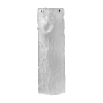 Applique murale en verre et acier blanc 16, 5x10x60cm oak - serax