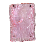Applique murale en verre et acier rose 16, 5x10x26cm oak - serax