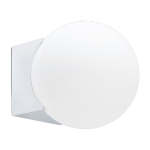 Applique murale en verre chrome 15 cm lago - faro barcelona