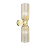 Applique murale en verre coul� cognac et armature en m�tal dor�e antic - maytoni