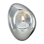 Applique murale en verre et m�tal argent� 27, 5x20, 8cm mabell - maytoni