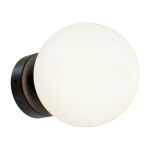 Applique murale en verre et m�tal noir 15 cm basic form - maytoni