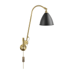Applique avec prise en laiton et m�tal noir bestlite bl6 - gubi
