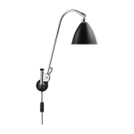 Applique avec prise en m�tal chrom� et noir bestlite bl6 - gubi