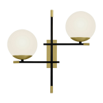 Applique en verre et m�tal droite nostalgie - maytoni