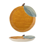 Assiette agnes gr�s orange - bloomingville mini