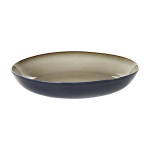 Assiette creuse 23, 5 cm gris et bleu fonc� terres de r�ves - serax