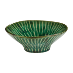 Assiette creuse en c�ramique vert 17x6cm lanza - serax
