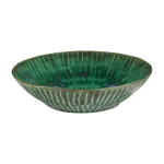 Assiette creuse en c�ramique vert 22x5cm lanza - serax