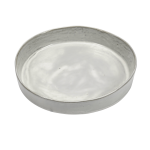 Assiette creuse en gr�s blanc cass� 23x4cm la m�re - serax