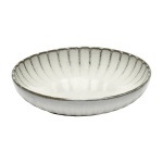 Assiette creuse en gr�s blanche 23 cm inku - serax