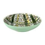 Assiette creuse en gr�s bleu vert 33 x 8 cm kimono - serax