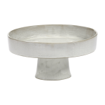 Assiette creuse sur pied blanche cass�e 25cm la m�re - serax
