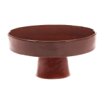 Assiette creuse sur pied en gr�s rouge v�nitien 25cm la m�re - serax