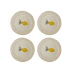 Assiettes en gr�s beige 21x2cm hadden - bloomingville