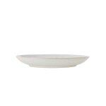 Assiette en gr�s blanc d22xh3 cm addison - bloomingville