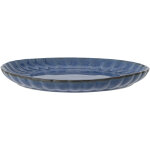 Assiette en gr�s bleu 20x2cm latina - bloomingville