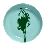 Assiette haute bleue artichaut 22 cm feast - serax