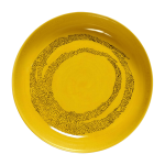 Assiette haute jaune dots 22 cm feast - serax