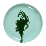 Assiette m bleu avec artichaut vert feast - serax