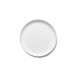 Assiette plate ronde en porcelaine fine blanc 28cm - serax
