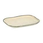Assiette rectangulaire 14, 5 x 10, 5 cm blanc cass� merci n�3 - serax