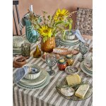Assiette de service fleur nature gr�s - bloomingville