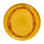Assiette de service jaune stripes feast - serax