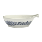 Assiette � tapas blanc avec motif bleu feast - serax