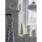 Assiette wendy en gr�s blanc - bloomingville