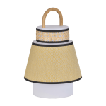 Baladeuse ext�rieure jaune en bambou et en cannage 32, 5 x 21, 5 cm singapour - market set