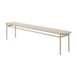 Banc en acier gris beige 200x34x45cm t37 - tolix