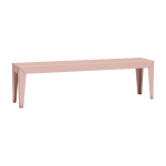 Banc en acier mat baby pink 160 cm zef - mati�re grise
