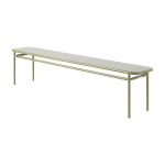 Banc en acier vert jonc 200x34x45cm t37 - tolix