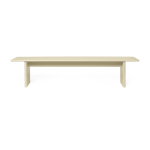 Banc en bois mdf laqu� eggshell 200cm rink - ferm living