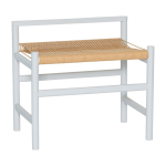 Banc en ch�ne et corde gris clair 60x40cm heritage - h�bsch