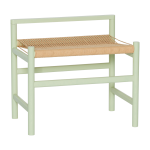 Banc en ch�ne et corde vert clair 60x40cm heritage - h�bsch