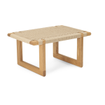 Banc en ch�ne huil� et cordon de papier naturel 69x46cm bm0489 - carl hansen & s�n