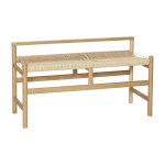 Banc en ch�ne naturel 100 x 41 x 55 cm heritage - h�bsch