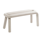 Banc gris scintillant 100cm bold - moustache