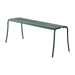 Banc de jardin en acier inoxydable vert mousse 116x48cm patio - tolix