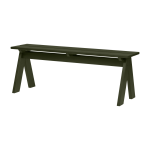 Banc de jardin en bois de pin massif vert for�t 120x40x44cm navo - noo. ma