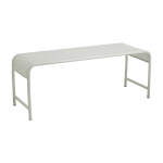 Banc de jardin en fer ivoire 122x42x46cm brenta - nordal