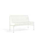 Banc de jardin sans accoudoir en m�tal cr�me palissade - hay