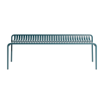 Banc de jardin sans dossier en aluminium bleu oc�an 156x48cm week end - petite friture