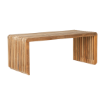 Banc � lattes en bois de teck 96 cm - hkliving