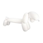 Banc en plastique recycl� blanc en forme de chien attackle - fatboy