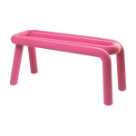 Banc rose 100cm bold - moustache