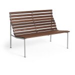 Banc de salon en fr�ne huil� et aluminium 114x70x80cm traverse - hay