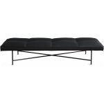 Banquette en cuir noir - handv�rk